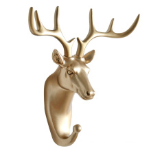 Entrance Nordic Deer Creative Clothes Hanger and Hats Hook Rack Key 3D Animal Head Wall Hook
